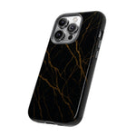 Black Marble Tough iPhone Case  Shamo's