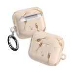 AirPod Case — Champagne Bubbles Pattern Silicone Case