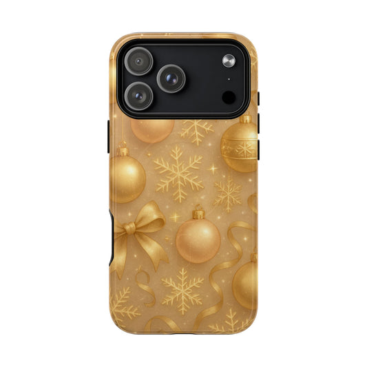 Holiday Gold Ornament iPhone Case | Compatible with MagSafe - Shamo's