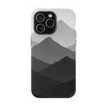 Monochrome Mountain Design iPhone Case | MagSafe  Shamo's iPhone 15 Pro Max / Matte