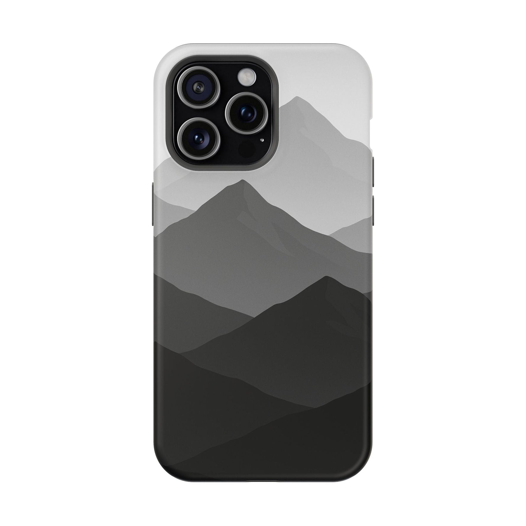 Monochrome Mountain Design iPhone Case | MagSafe  Shamo's iPhone 15 Pro Max / Matte
