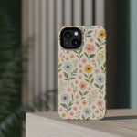 Floral Garden Impact iPhone Case with MagSafe compatibility  Shamo's