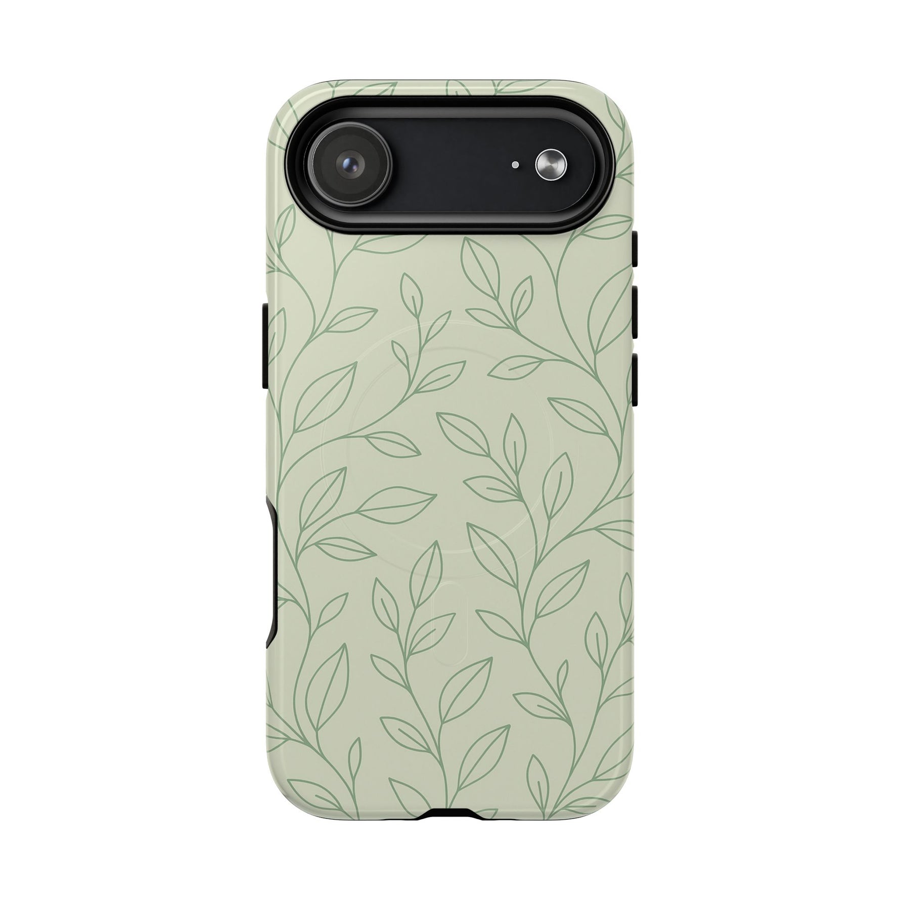 Sage Botanical Leaves Floral iPhone Case | MagSafe - Shamo's