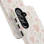 Pink Watercolor Heart Floral Pattern | Tough Impact Phone Case  Shamo's