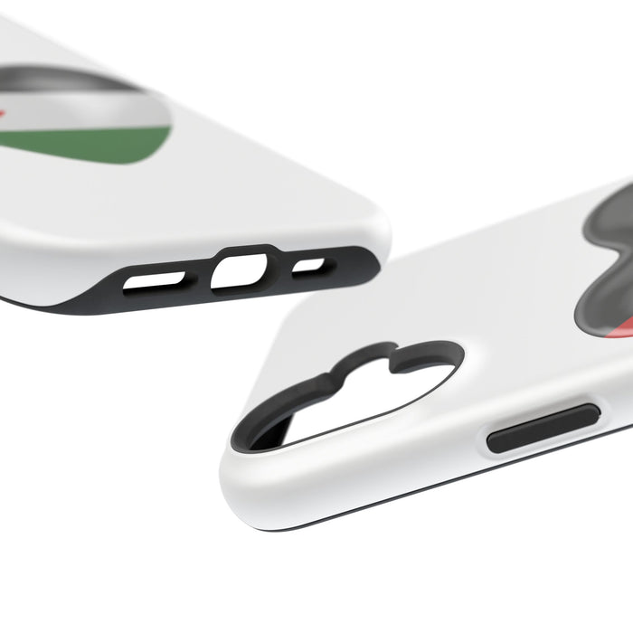 MagSafe Tough Cases with Palestinian flag in heart shape