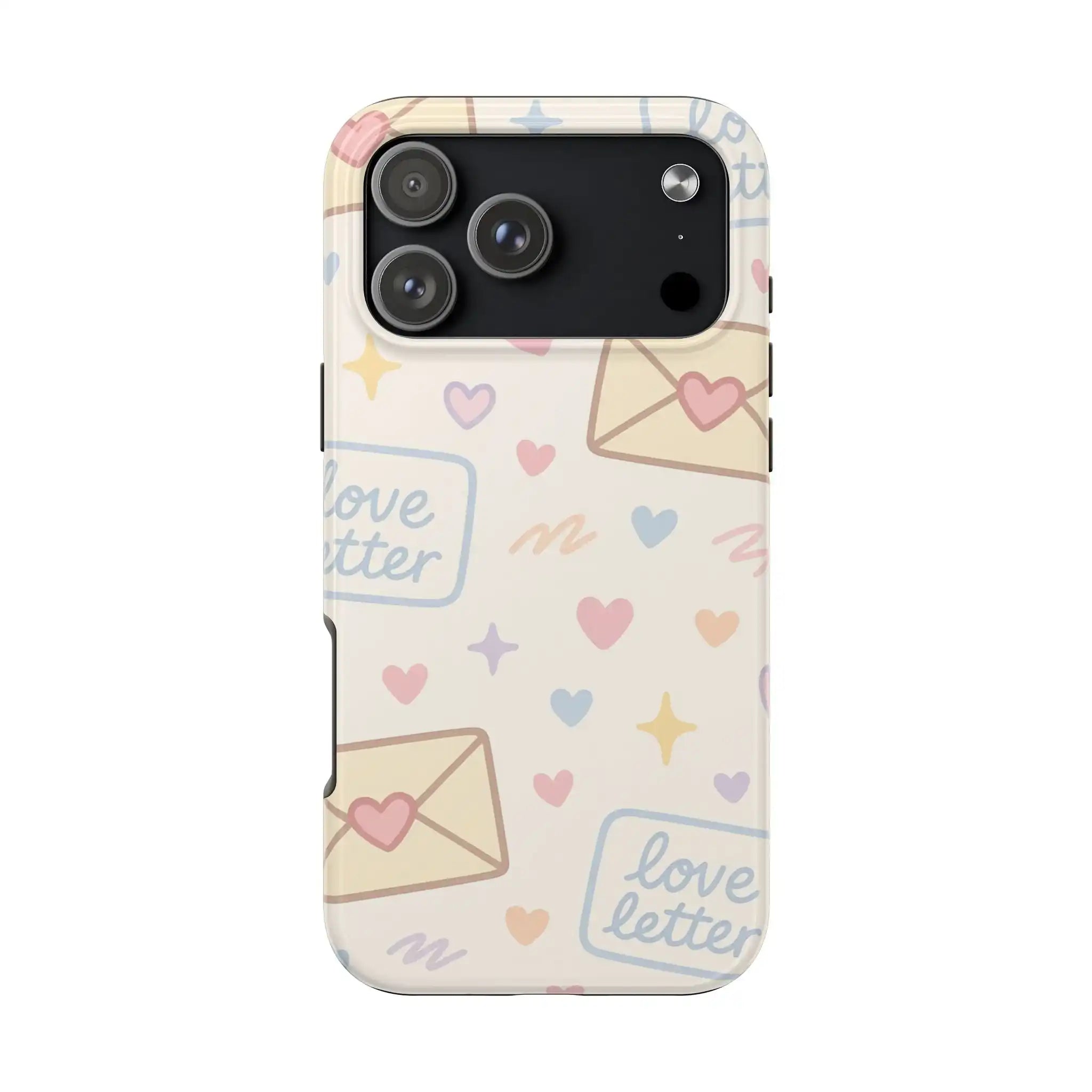Pastel Love Letter Hearts Impact Phone Case  Shamo's iPhone 17 Pro Max