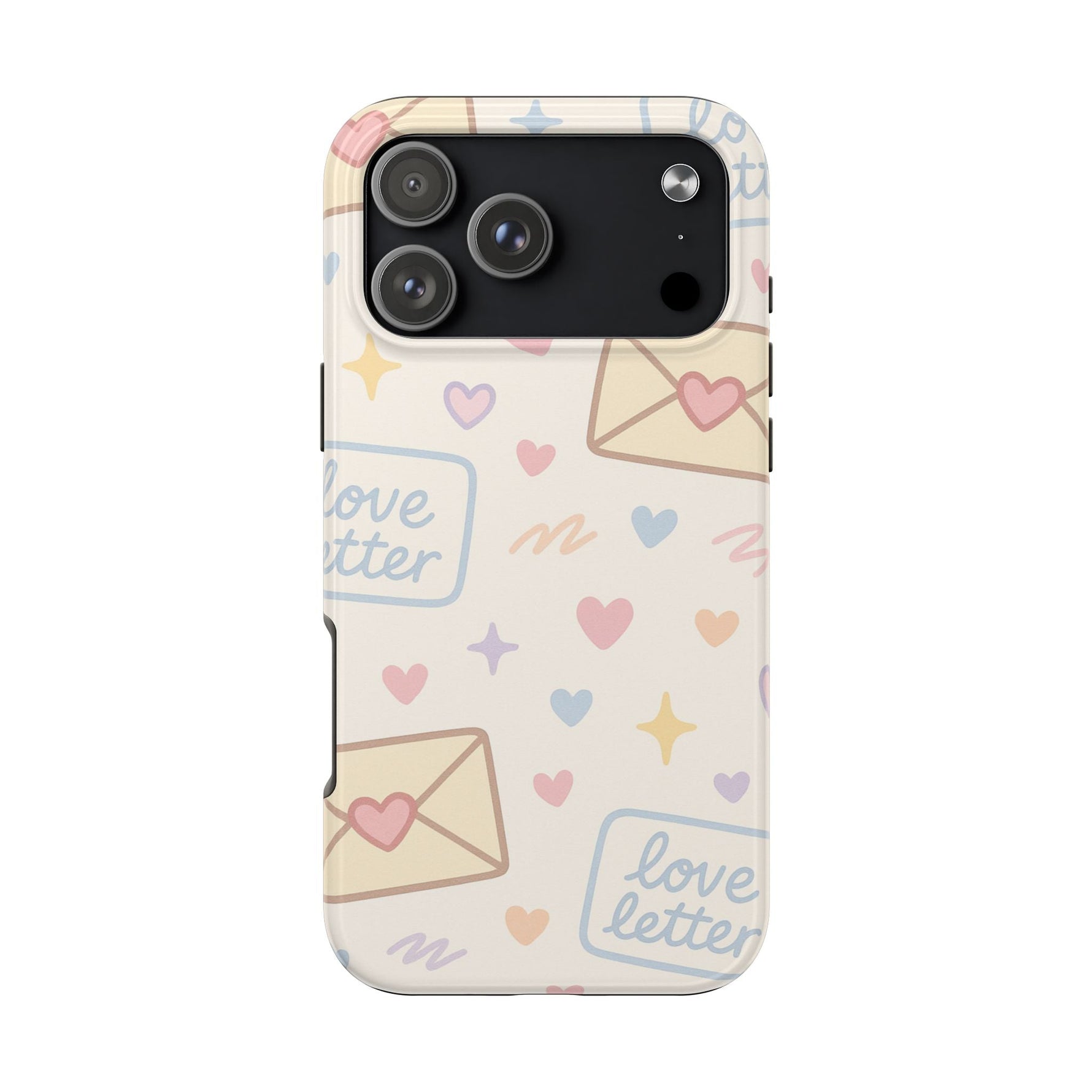 Pastel Love Letter Hearts Impact Phone Case  Shamo's iPhone 17 Pro Max