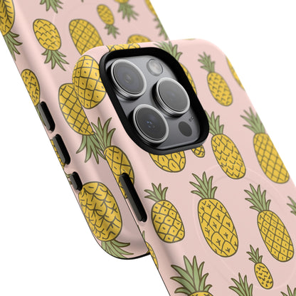 Pineapple Pattern Fruit Case for iPhone | MagSafe Compatible