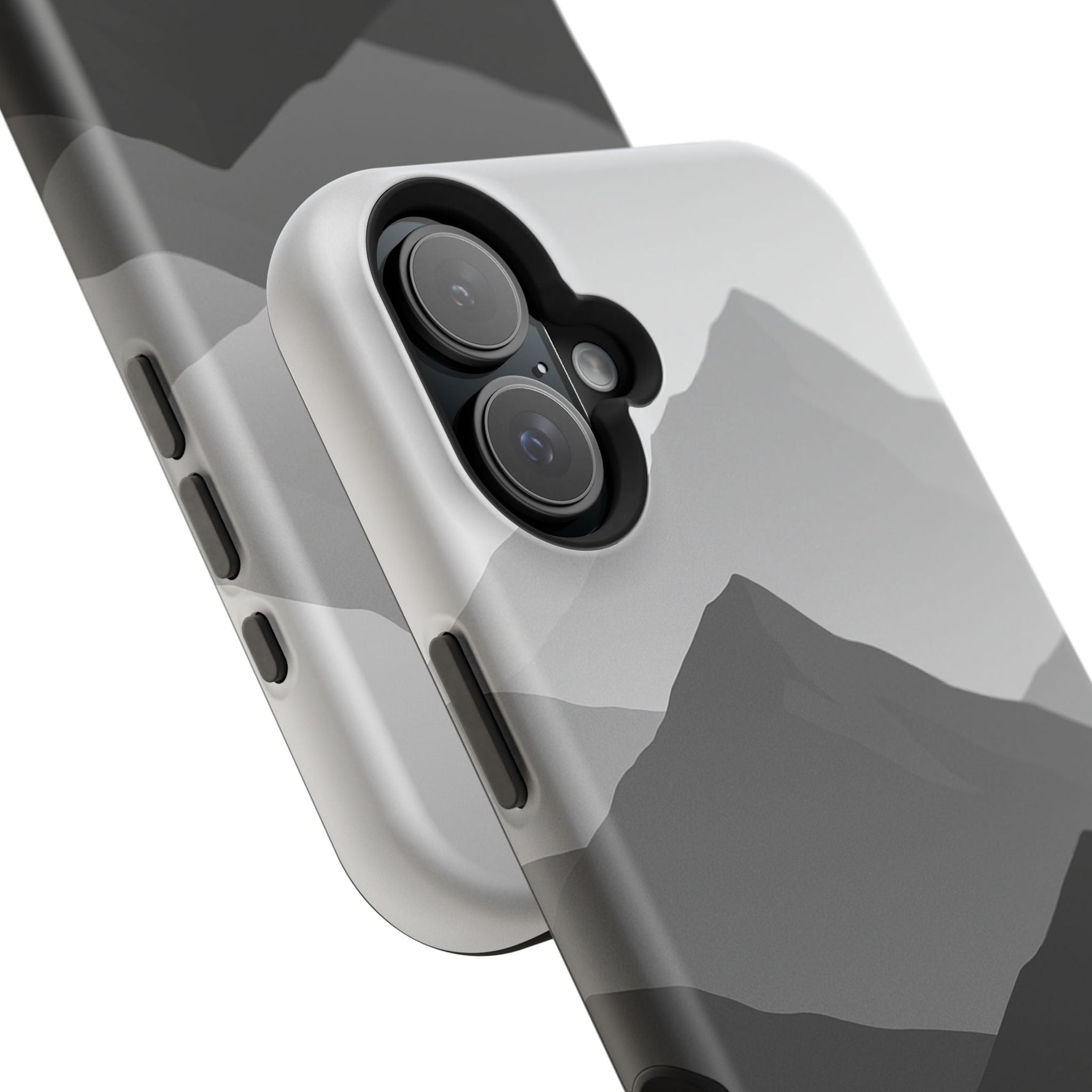 Monochrome Mountain Design iPhone Case | MagSafe  Shamo's