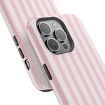 Pink Stripe Impact-Resistant Phone Case | MagSafe