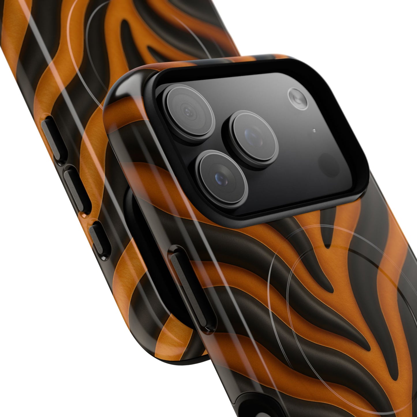 Fierce Tiger Striped iPhone Case - Works with MagSafe