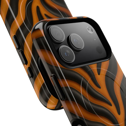 Fierce Tiger Striped iPhone Case - Works with MagSafe