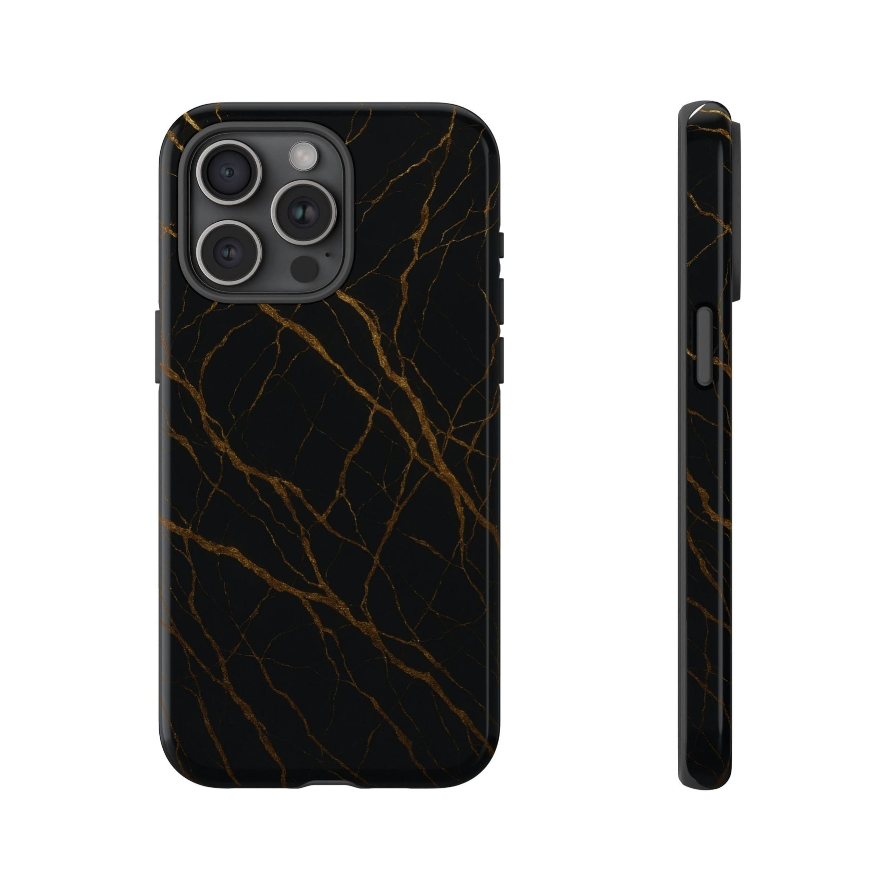 Black Marble Tough iPhone Case  Shamo's iPhone 15 Pro Max / Glossy