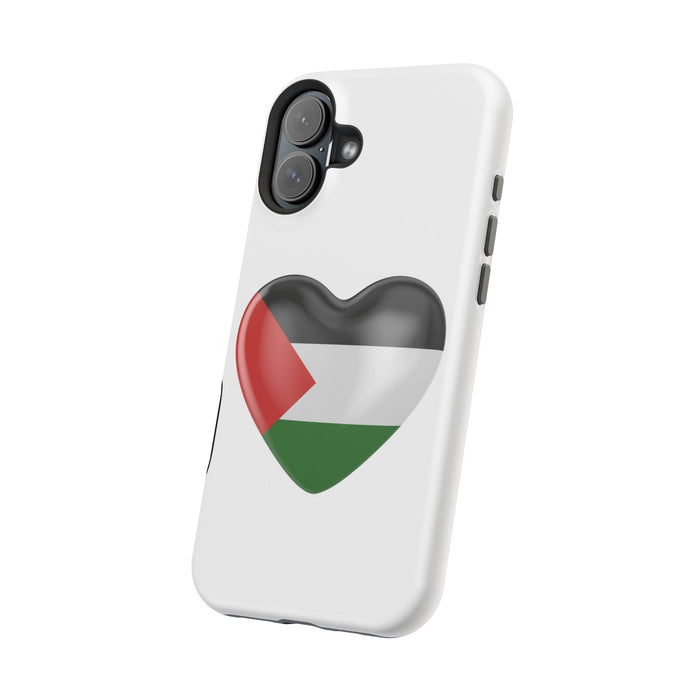 MagSafe Tough Cases with Palestinian flag in heart shape