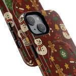 Snowman & Gingerbread Tough iPhone Case (MagSafe compatible)  Shamo's