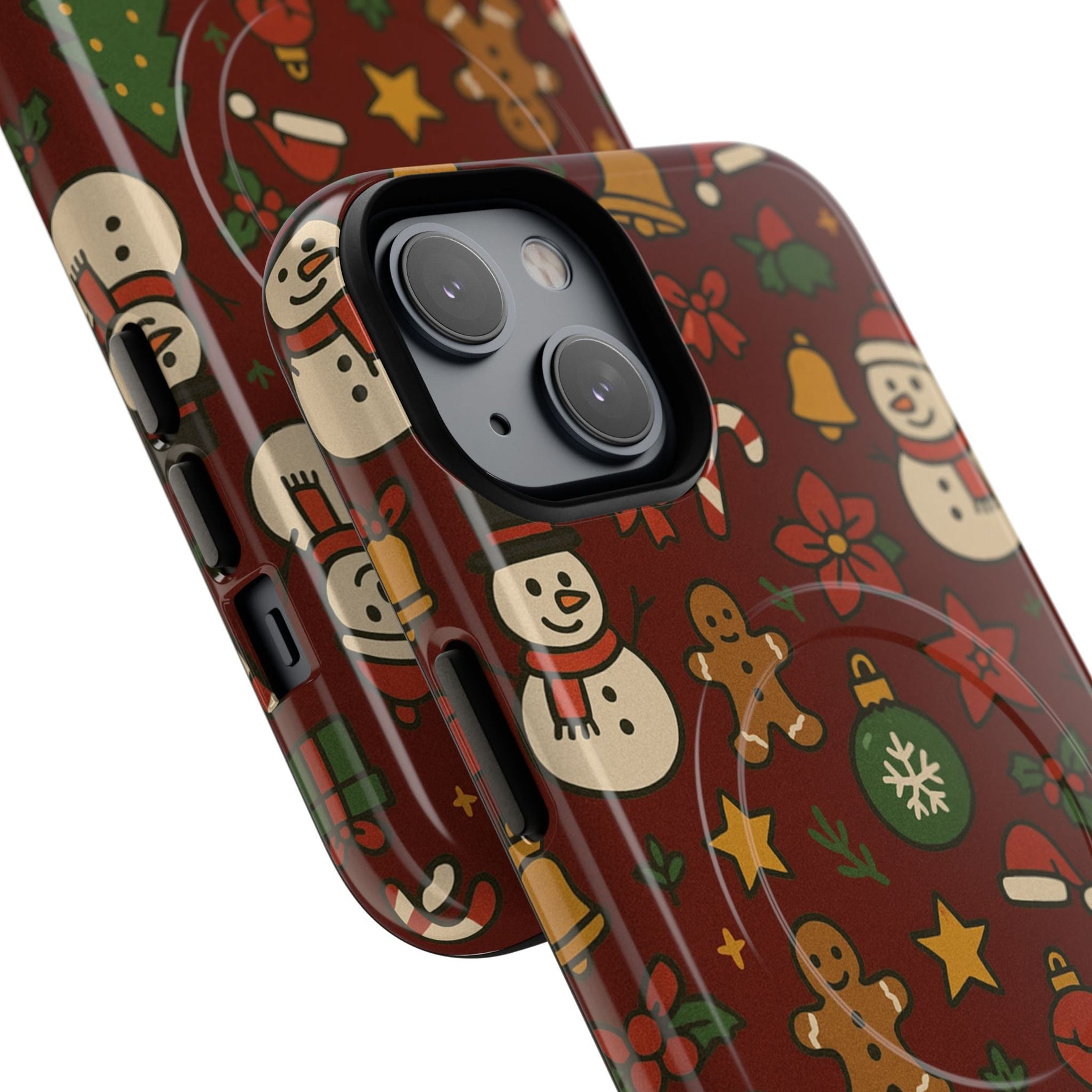 Snowman & Gingerbread Tough iPhone Case (MagSafe compatible)  Shamo's