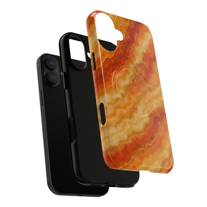 Amber Agate Marble iPhone Case with MagSafe