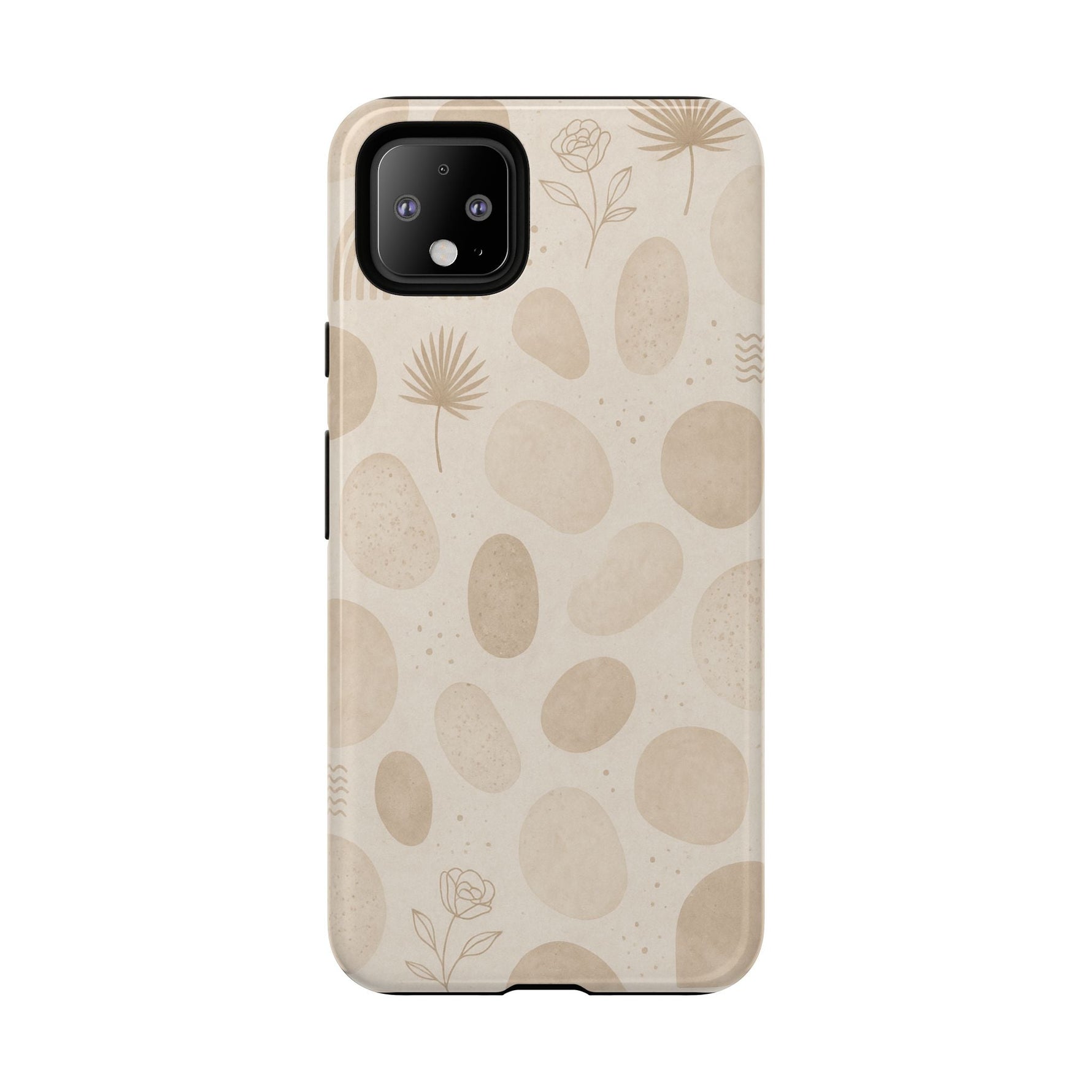Neutral Pebble Pattern Tough iPhone Case  Shamo's
