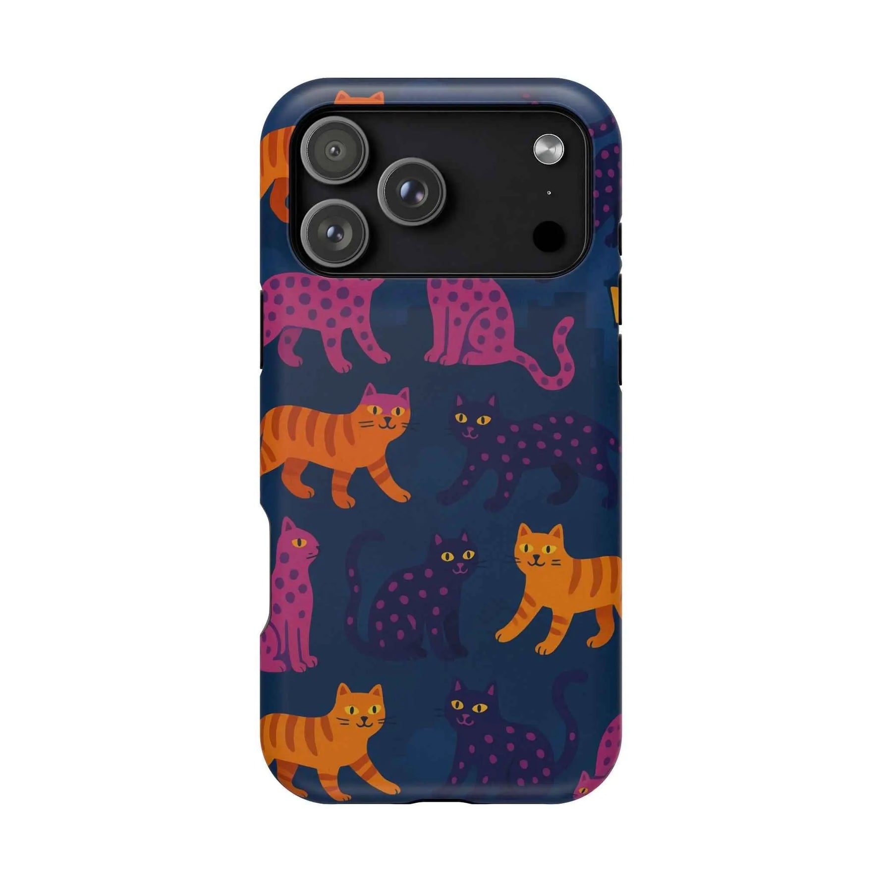 Colorful Cat Phone Case - MagSafe Impact-Resistant