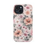 Floral Impact-Resistant Magnetic Phone Case
