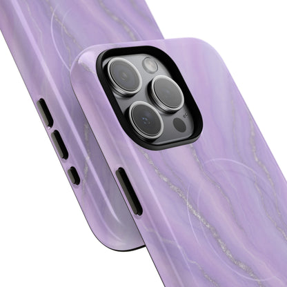 Lavender Marble iPhone Case with MagSafe - Shamo's