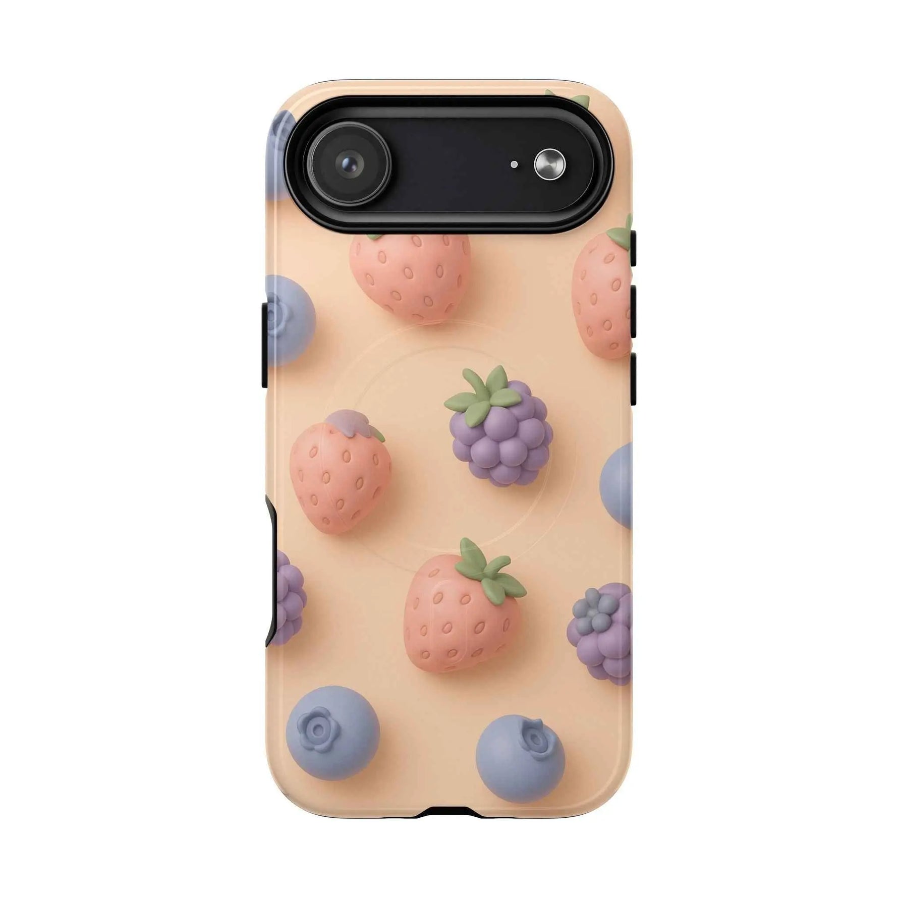 Fruitful 3D Strawberries Berries Tough Magnetic MagSafe Phone Case