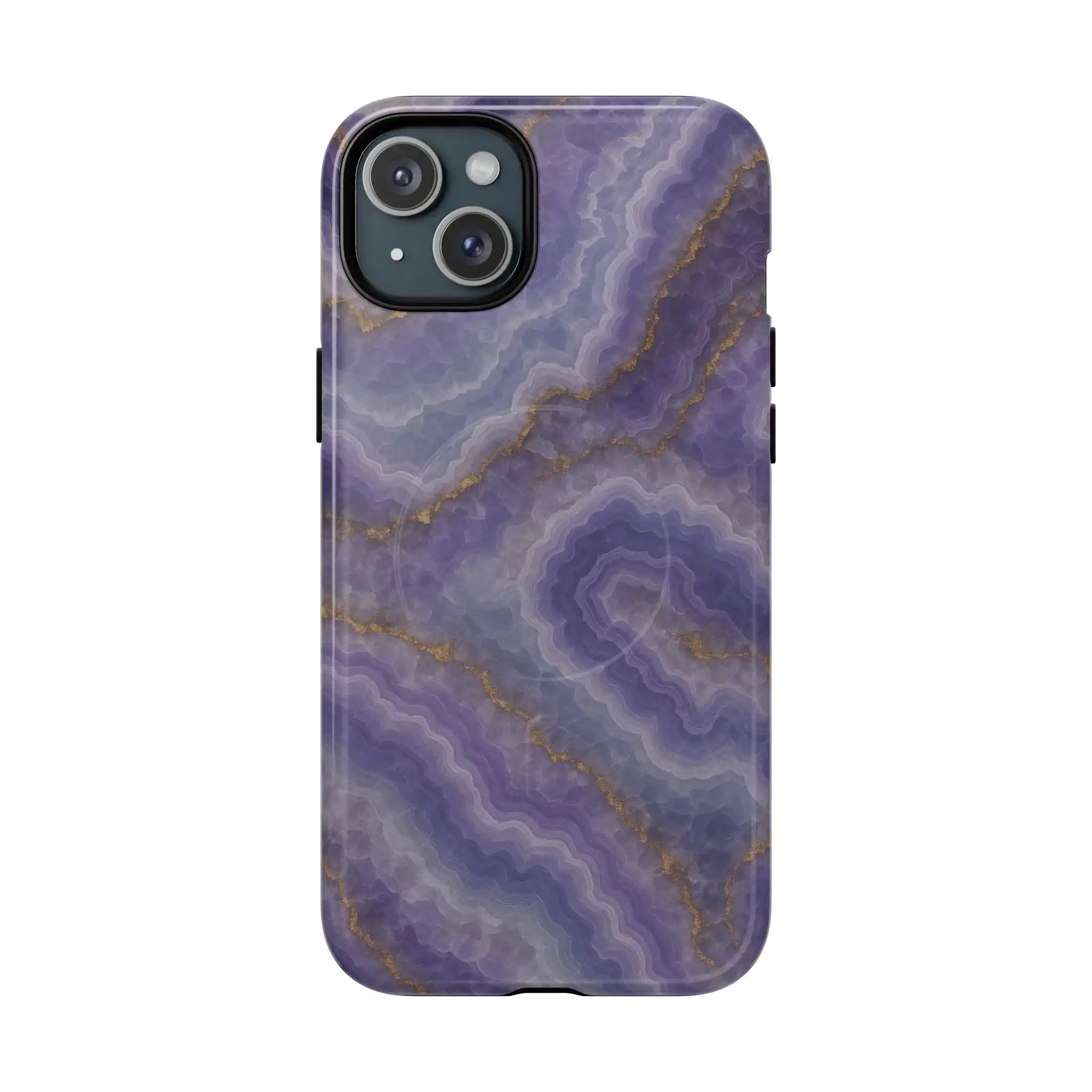 Purple Agate Marble iPhone Case with MagSafe - Shamo's