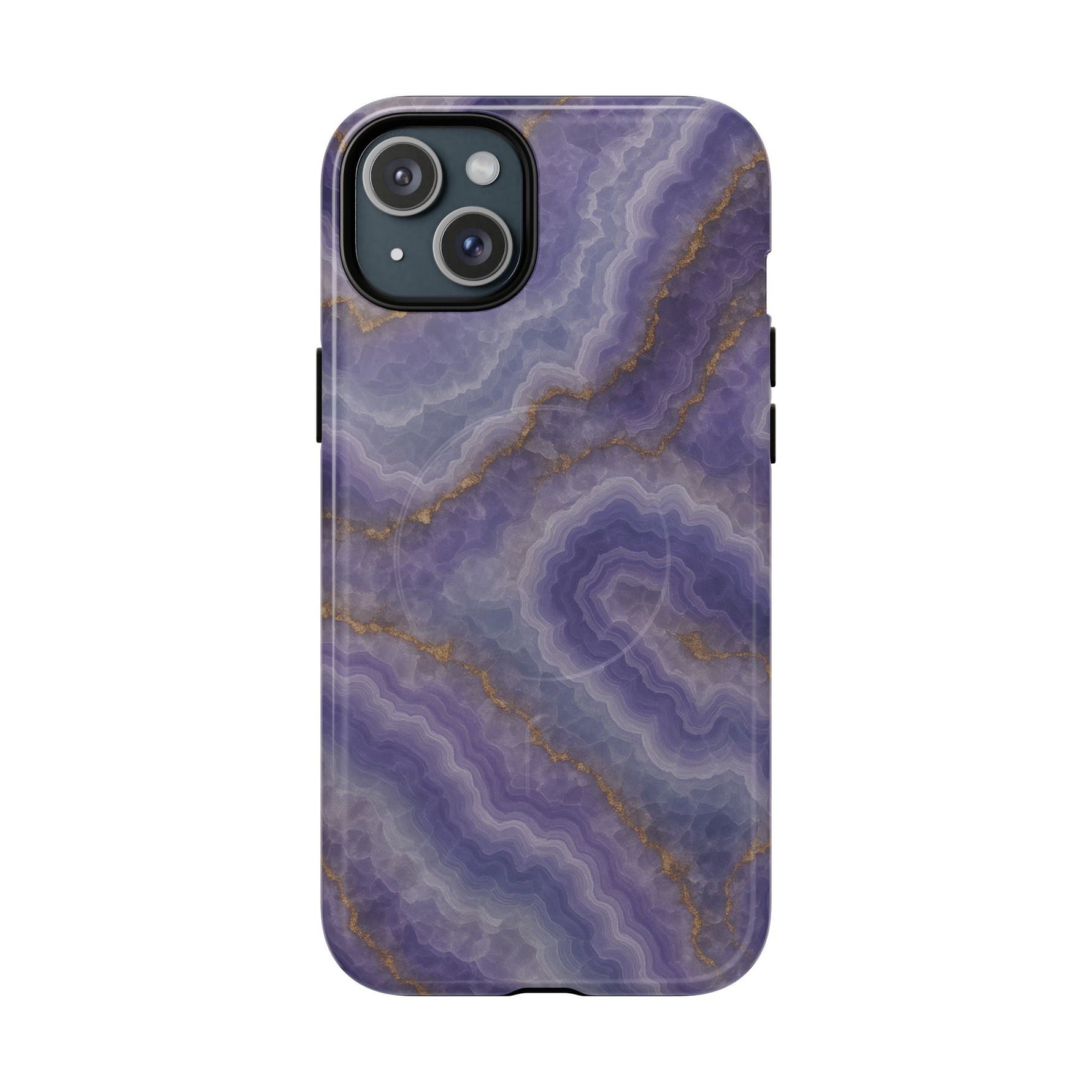 Purple Agate Marble iPhone Case with MagSafe - Shamo's