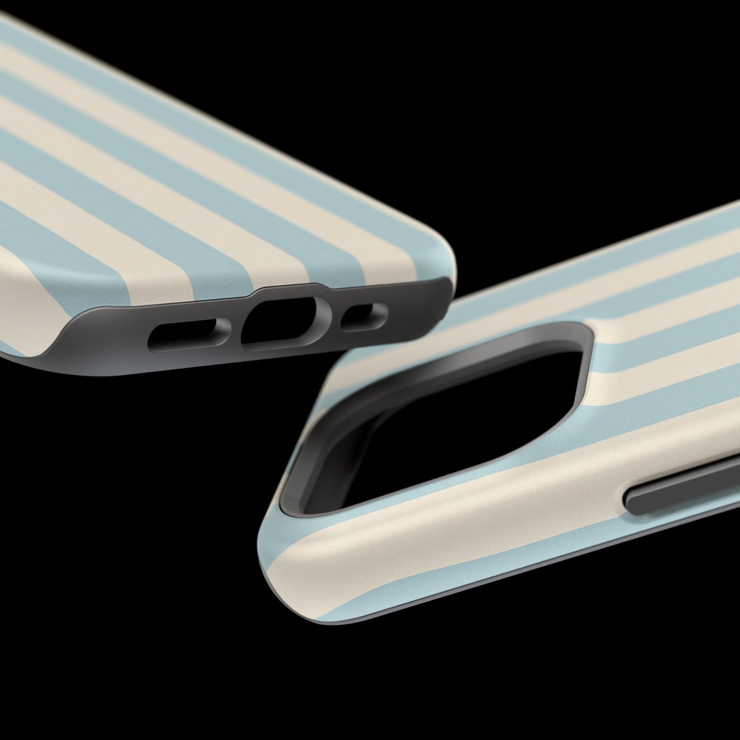 Blue Strips Pattern iPhone Case Compatible with MagSafe