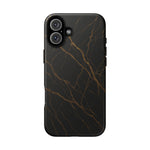 Black Marble Tough iPhone Case  Shamo's iPhone 16 Plus / Matte
