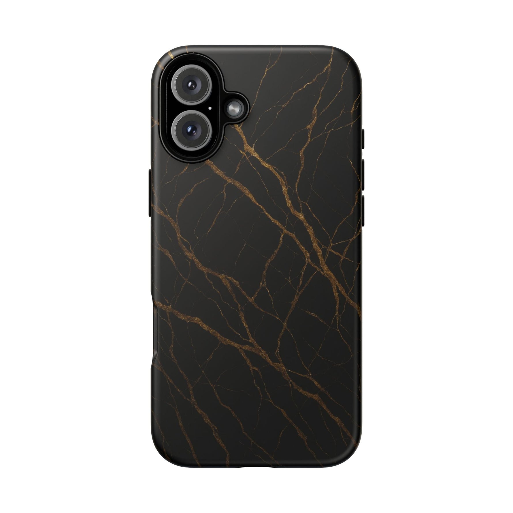 Black Marble Tough iPhone Case  Shamo's iPhone 16 Plus / Matte