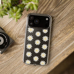 Clear Daisy Floral Phone Case, Impact-Resistant, Anti-Yellowing, Camera & Screen Protection - iPhone 17 / Without gift packaging - Shamo's