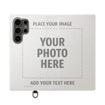 Personalized Flip Wallet Phone Case – Custom Photo & Text Wallet Cover