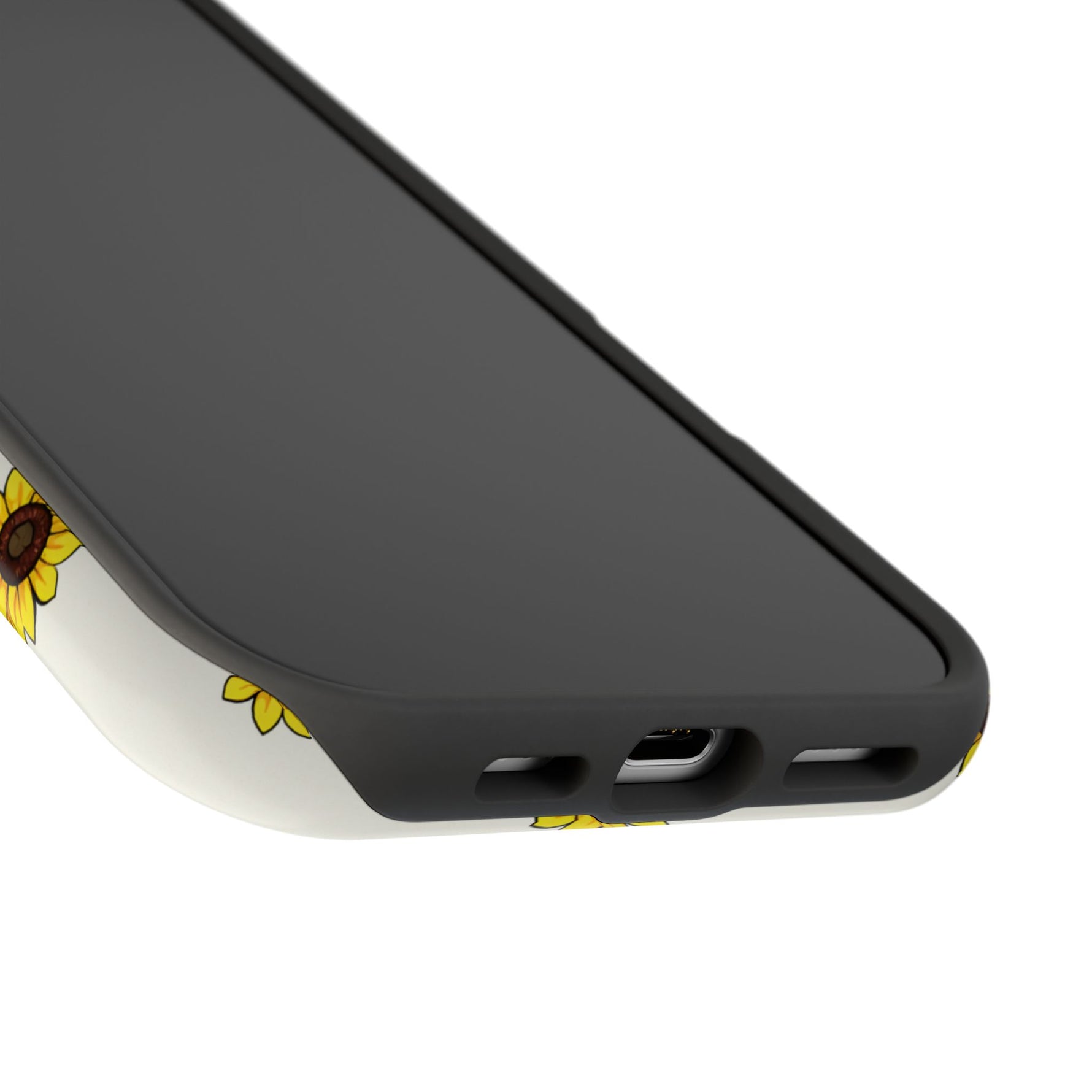 Sunflower Pattern Magnetic Impact-Resistant iPhone Case MagSafe Compatible