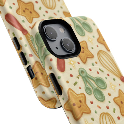Baking Holiday iPhone Case — Cute Whisk & Cookie Pattern | compatible with MagSafe