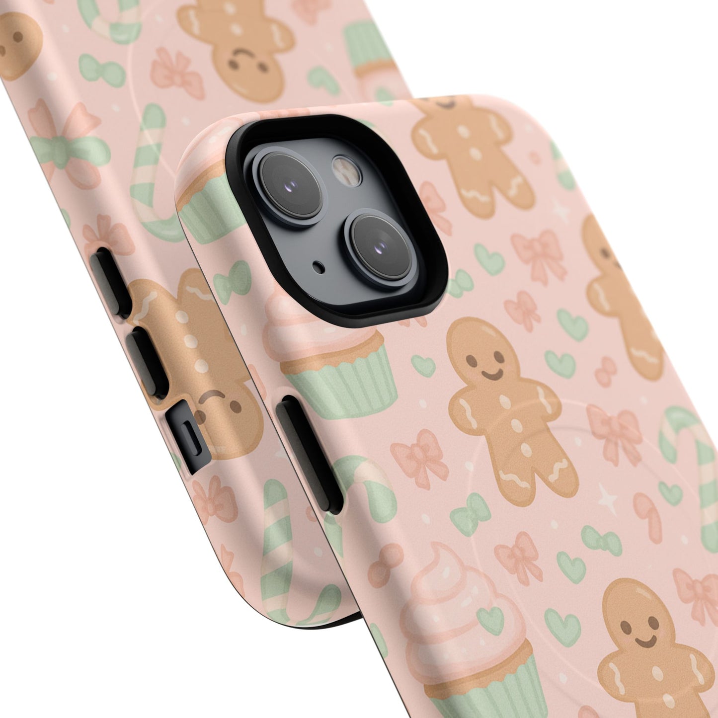 Gingerbread Candy Holiday Tough iPhone Case | compatible with MagSafe