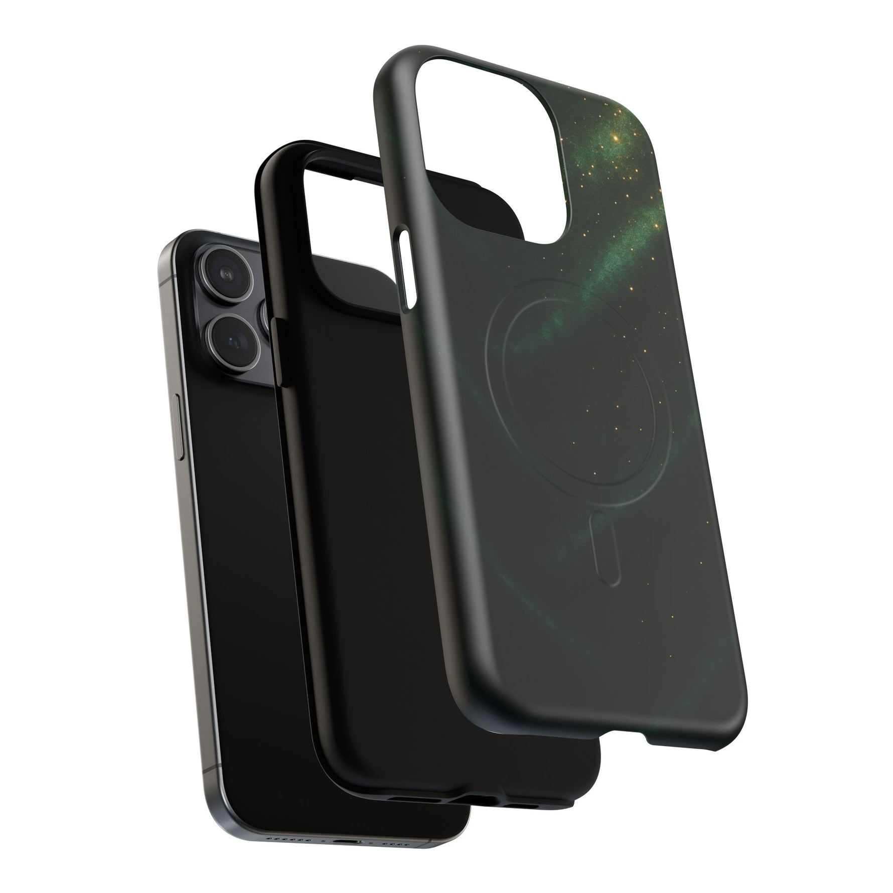 Luxury Series Emerald Galaxy iPhone Case with MagSafe - Shamo's