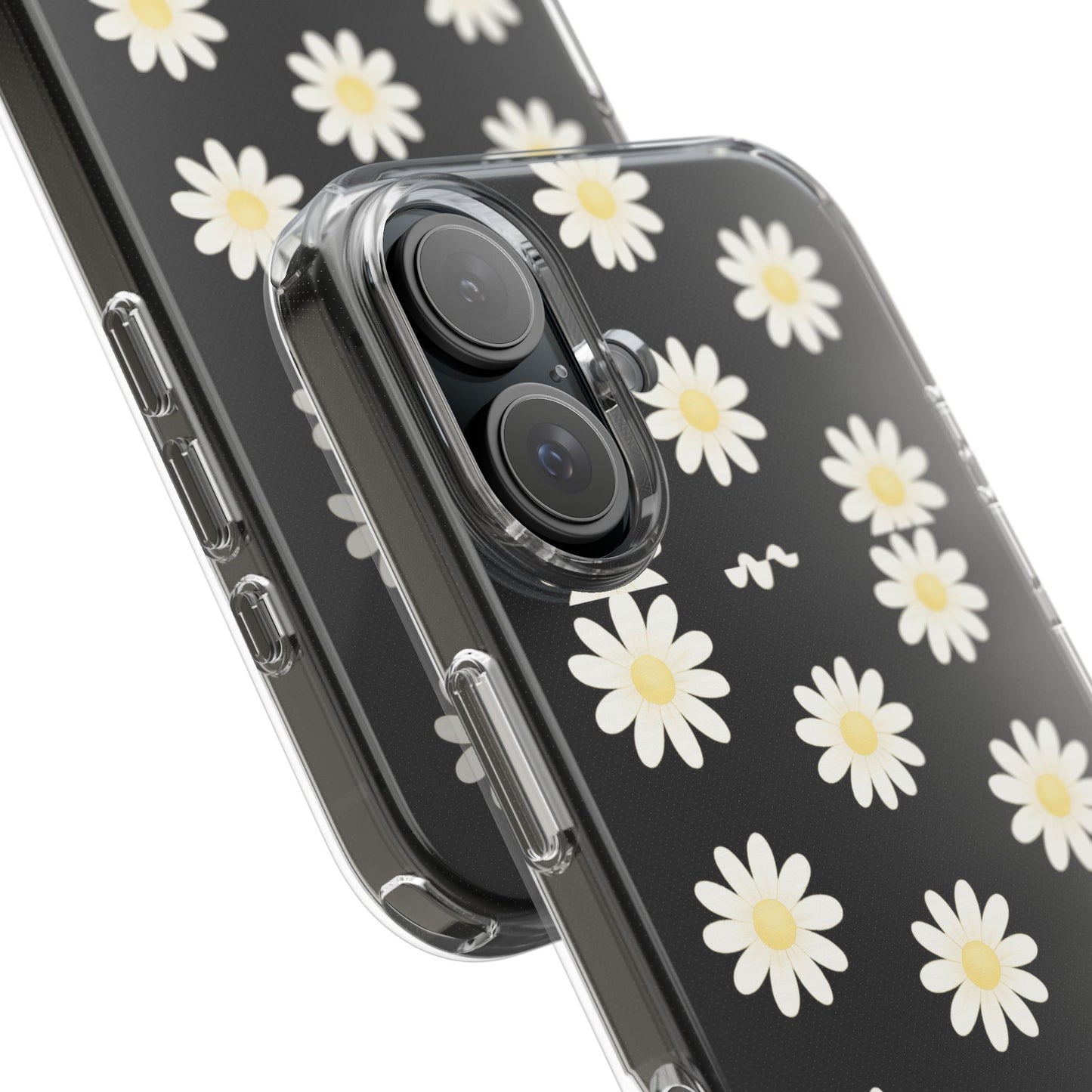 Daisy Floral Clear iPhone Case
