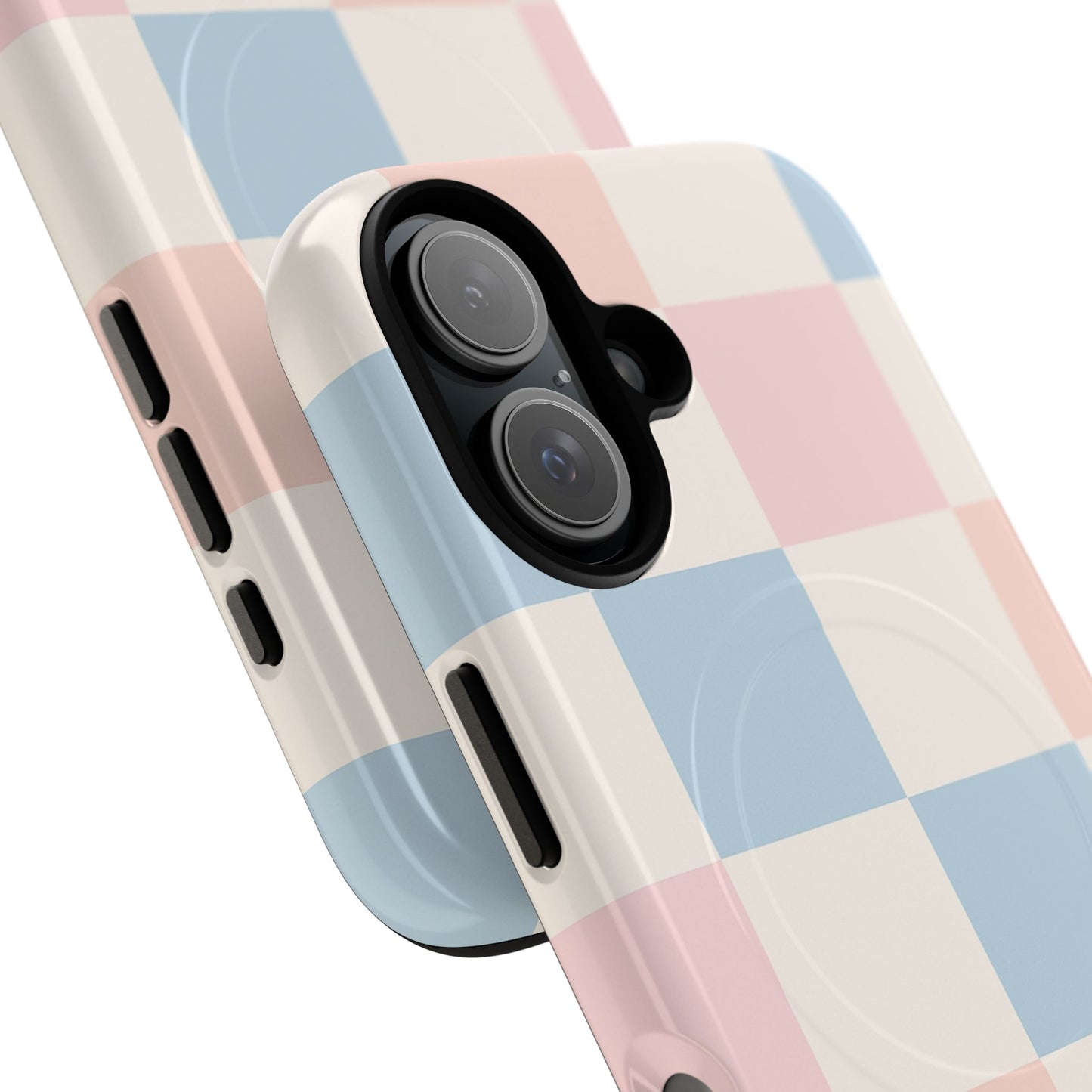 Pastel Checkerboard Pattern iPhone Cases - MagSafe