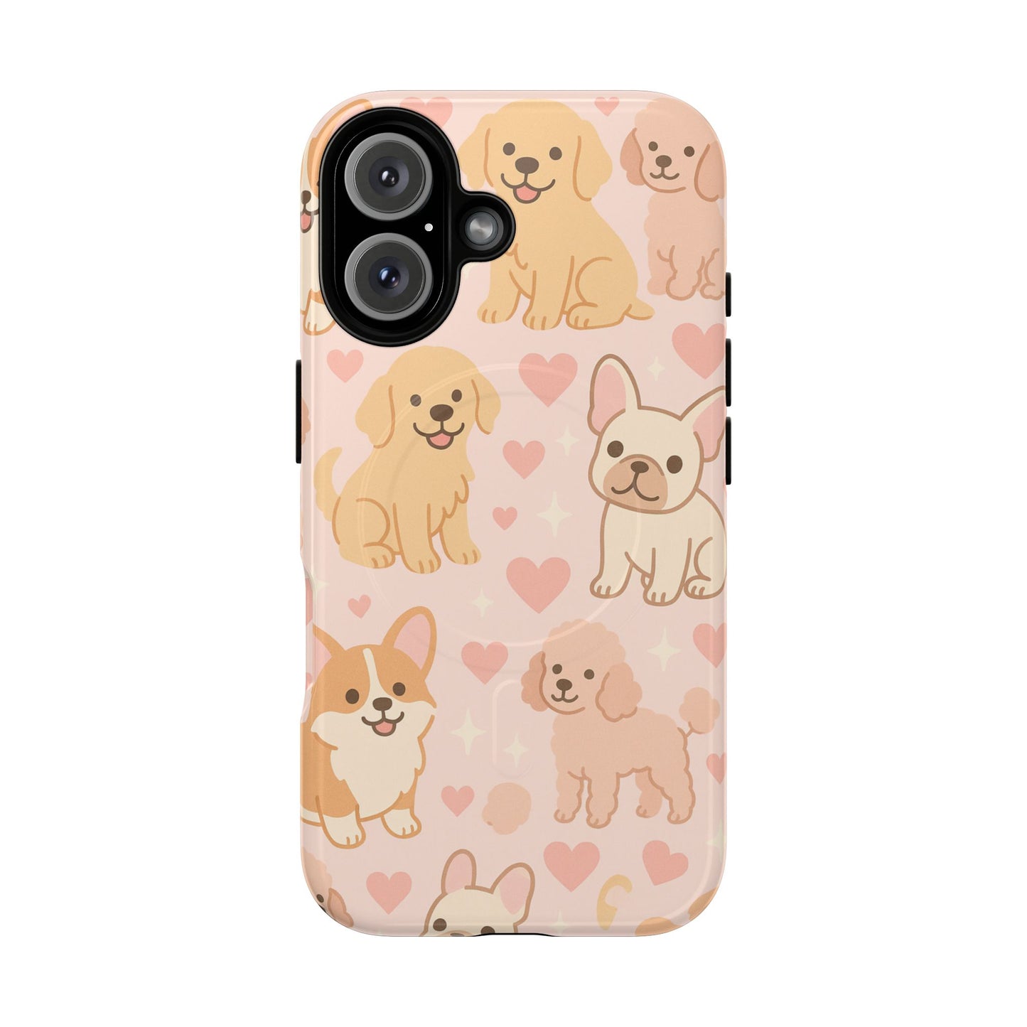Puppies & Hearts iPhone Case compatible with MagSafe - Shamo's