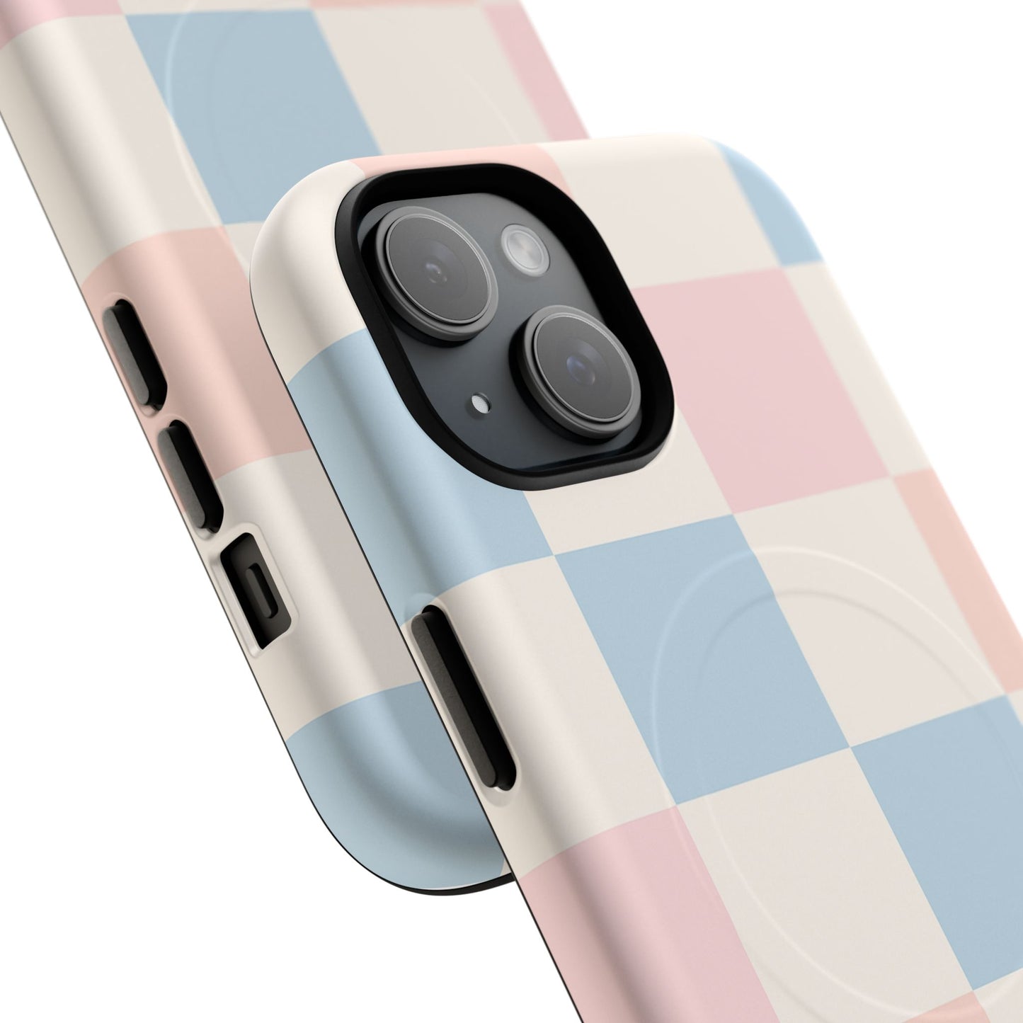 Pastel Checkerboard Pattern iPhone Cases - MagSafe