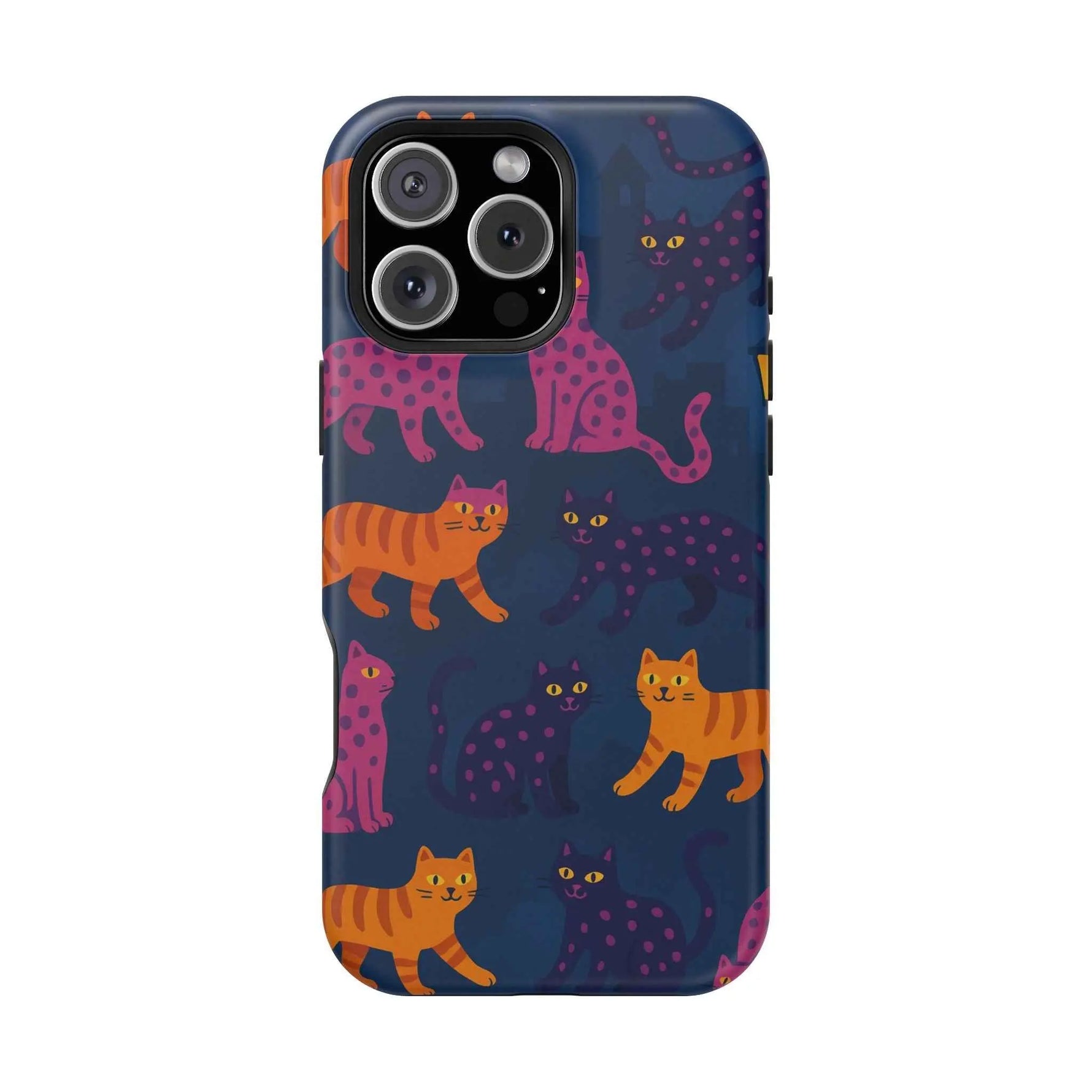 Colorful Cat Phone Case - MagSafe Impact-Resistant