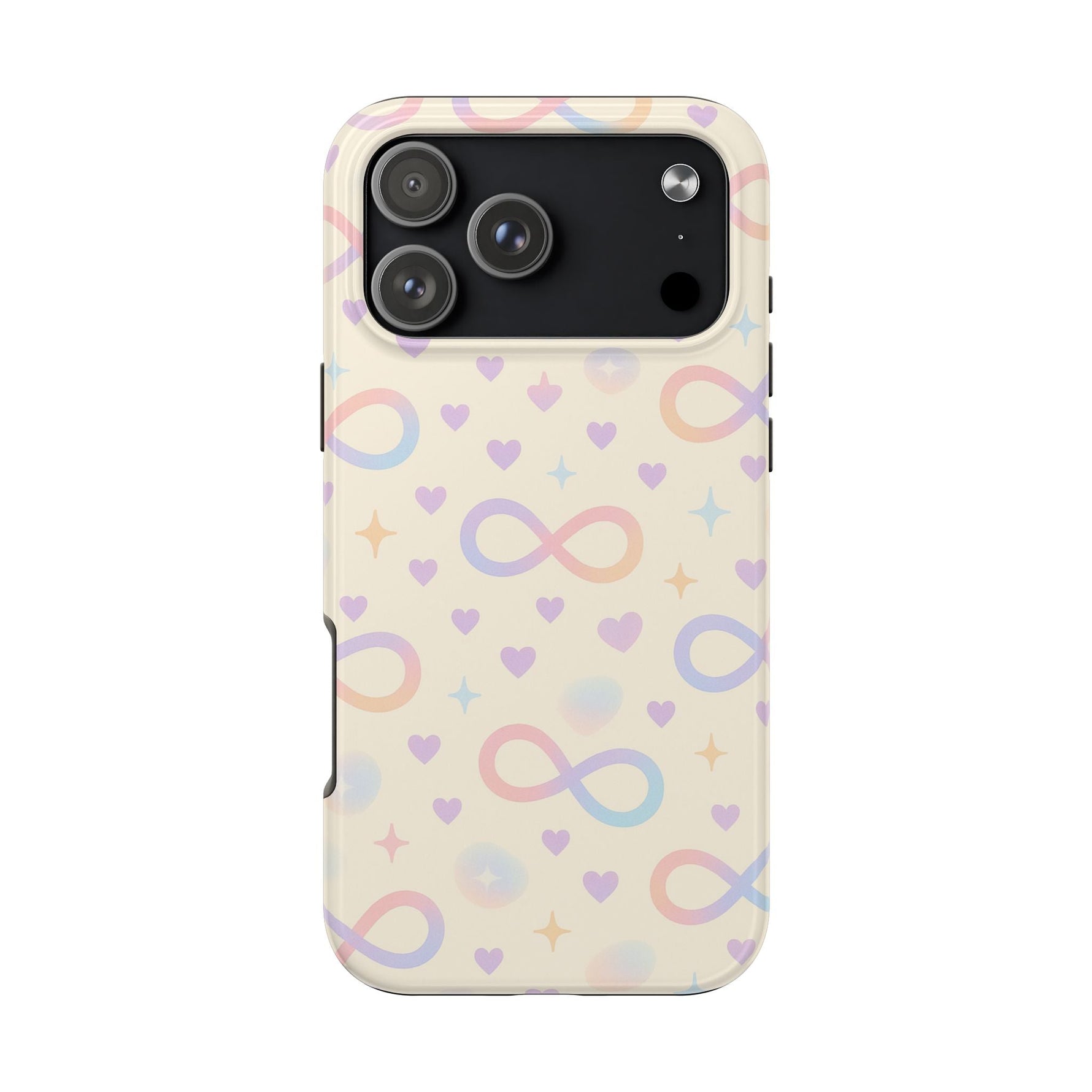 Infinity Pattern Tough Phone Case — Pastel Hearts & Stars  Shamo's iPhone 17 Pro Max