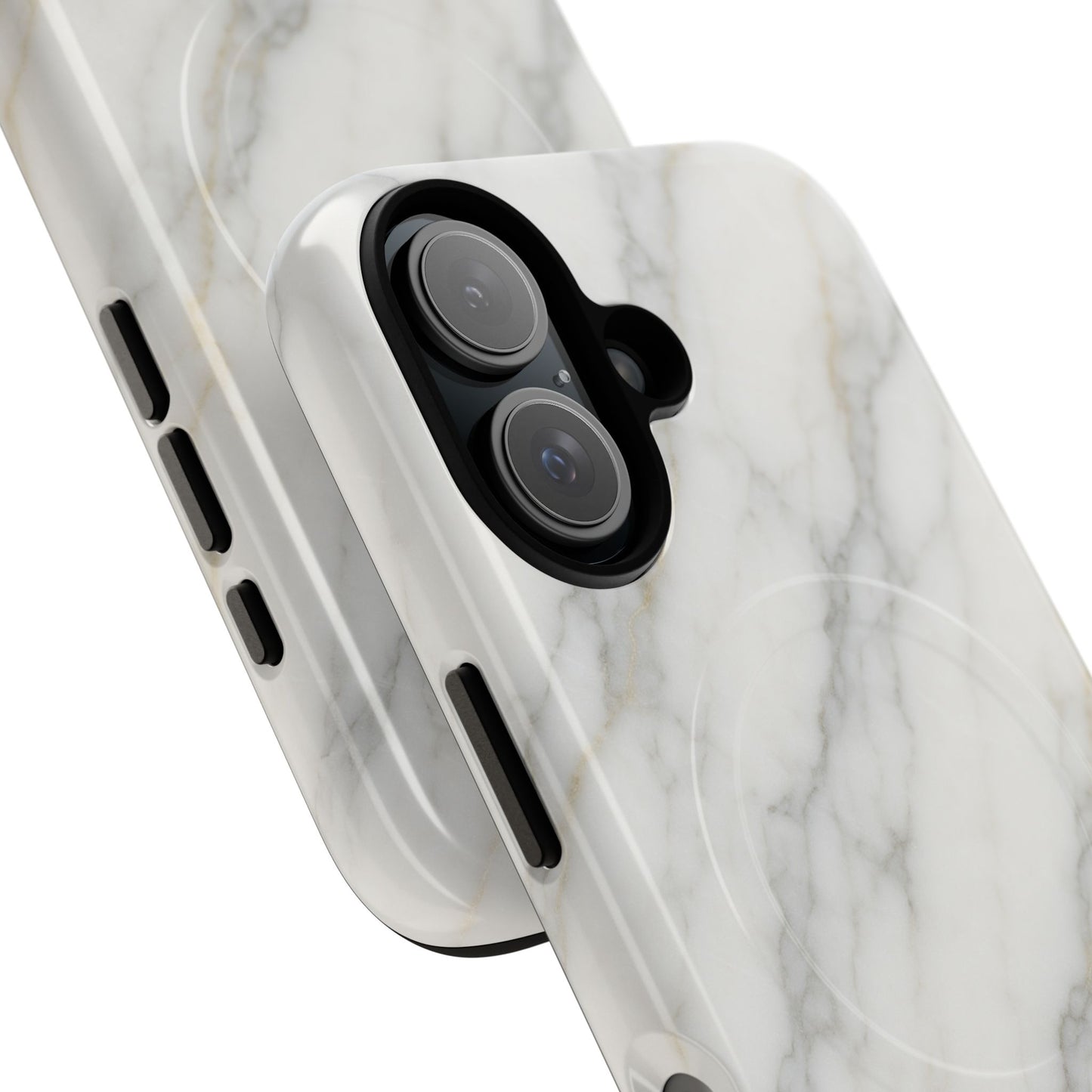 Classic White Marble iPhone Case with MagSafe