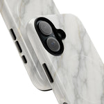 Classic White Marble iPhone Case with MagSafe  Shamo's