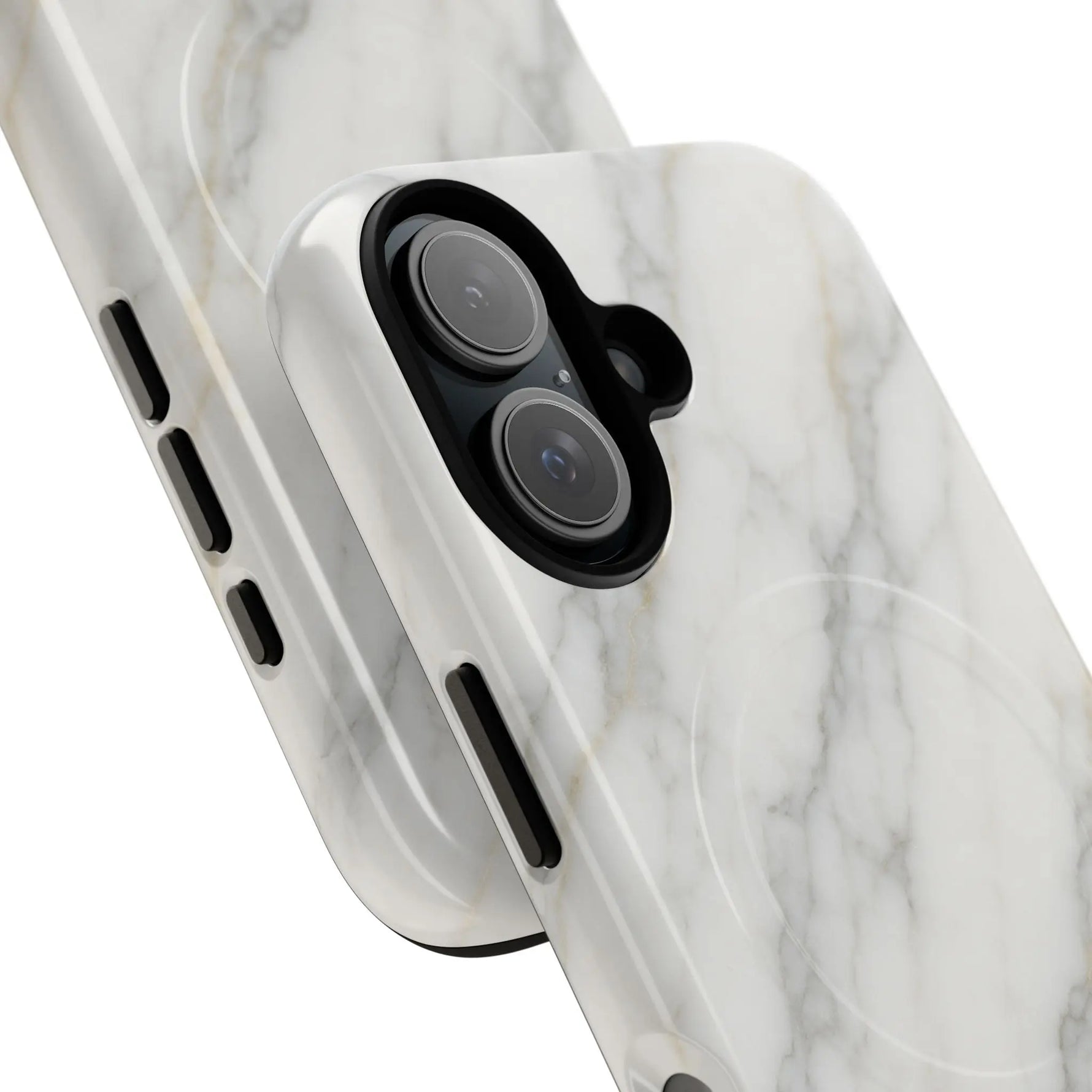 Classic White Marble iPhone Case with MagSafe  Shamo's