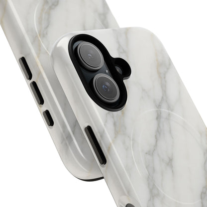 Classic White Marble iPhone Case with MagSafe