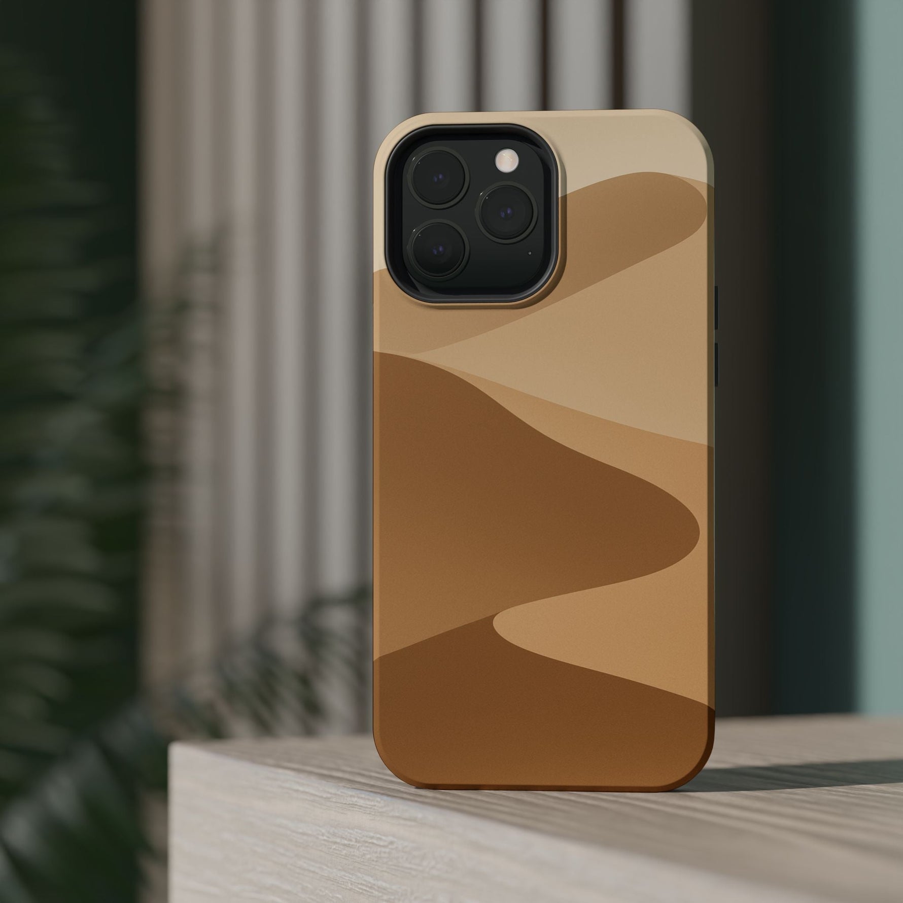 Neutral Desert Wave Design iPhone Case | MagSafe  Shamo's