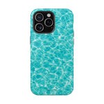 Turquoise Tide Crystal Clear Water MagSafe Phone Case – Tropical Aqua Ocean Ripple Protective Cover