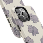 Cute Tiny Hippo Magnetic Impact-Resistant Phone Case